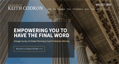 Desktop Screenshot of codronlaw.com